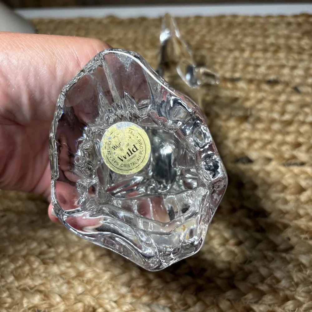Princess House Wonders of the Wild Dolphin 24% Lead Crystal Figurine 5 1/2